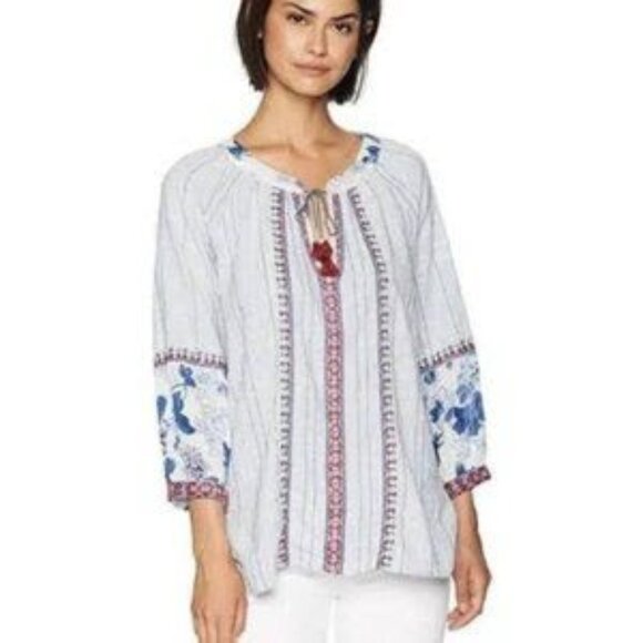 Johnny Was Effortless Peasant Blouse. - Picture 1 of 8